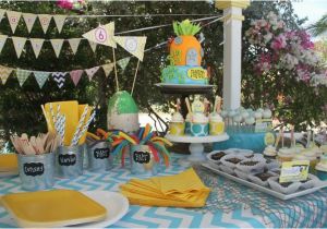 Spongebob Birthday Party Decorations Kara 39 S Party Ideas Spongebob Birthday Party Via Kara 39 S