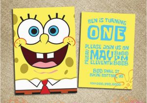 Spongebob Squarepants Birthday Invitations 40th Birthday Ideas Birthday Invitation Maker Spongebob