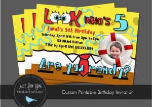 Spongebob Squarepants Birthday Invitations Spongebob Squarepants Birthday Invitations Best Party Ideas