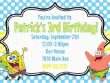 Spongebob Squarepants Birthday Invitations Spongebob Squarepants Birthday Party Invitation Printable 4×6