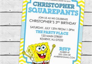 Spongebob Squarepants Birthday Invitations top 25 Ideas About Spongebob Squarepants Birthday Ideas On