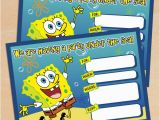 Spongebob Squarepants Printable Birthday Invitations Free Free Printable Spongebob Squarepants Birthday Invitation