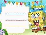 Spongebob Squarepants Printable Birthday Invitations Free Free Spongebob Birthday Invitation Template Free