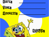 Spongebob Squarepants Printable Birthday Invitations Free Spongebob Birthday Invitations Template Best Template