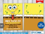 Spongebob Squarepants Printable Birthday Invitations Free Spongebob Squarepants Birthday Invitation 1 by