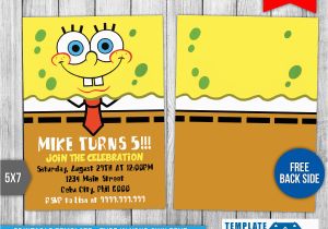Spongebob Squarepants Printable Birthday Invitations Free Spongebob Squarepants Birthday Invitation 1 by