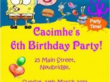 Spongebob Squarepants Printable Birthday Invitations Free Spongebob Squarepants Invitations Cobypic Com