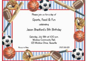 Sport Birthday Invitations Birthday Invites Free Download Sports Birthday