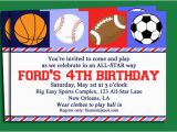 Sport Birthday Invitations Blank Free Printable Birthday Invitations for Boys Free