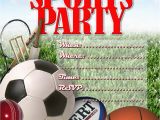 Sport Birthday Invitations Sport Invitation Templates Free