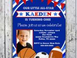 Sport Birthday Invitations Sports Birthday Invitation Printable by Bigdayinvitations