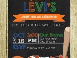 Sport Birthday Invitations Sports theme Personalized Printed Chalkboard Birthday