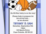Sports Birthday Party Invitation Wording All Star Sports Invitation Printable or Printed with Free