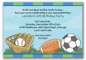 Sports Birthday Party Invitation Wording Sports Birthday Invitations Ideas Bagvania Free