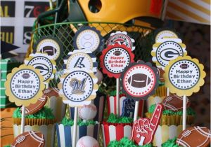 Sports themed Birthday Party Decorations Kara 39 S Party Ideas Sports Party Planning Ideas Supplies