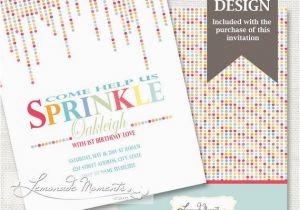 Sprinkle Birthday Invitations 71 Best Images About Sprinkle Birthday Party theme On