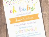 Sprinkle Birthday Invitations Custom Sprinkle Baby Shower Invitation Digital Print