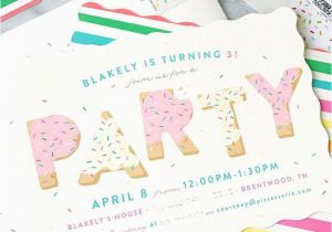 Sprinkle Birthday Invitations Hooray for A Sprinkle Party Blakely 39 S 3rd Birthday Party