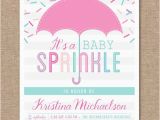 Sprinkle Birthday Invitations Printable Baby Sprinkle Invitation Baby Shower Pink Baby