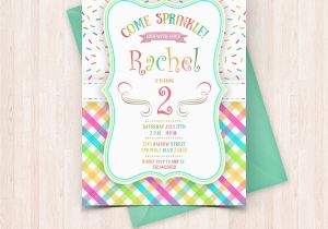 Sprinkle Birthday Invitations Printable Sprinkle Birthday Invitations Free Thank You