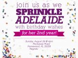 Sprinkle Birthday Invitations Sprinkle Party Invitations Oxsvitation Com