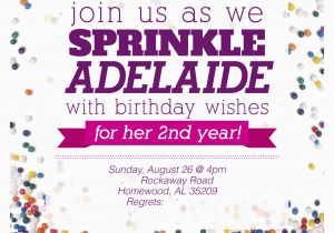 Sprinkle Birthday Invitations Sprinkle Party Invitations Oxsvitation Com