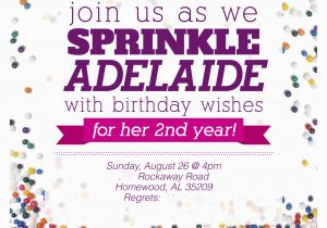 Sprinkle Birthday Invitations Sprinkle Party Invitations Oxsvitation Com