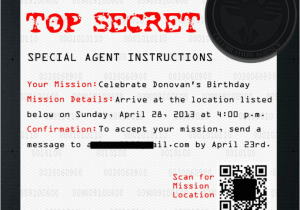 Spy Birthday Party Invitation Template Free Diy Secret Agent Birthday Party Part 1 the Mama Zone