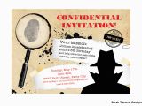 Spy Birthday Party Invitation Template Free Secret Agent Spy Birthday Party Invitation Customized
