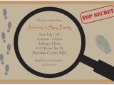 Spy Birthday Party Invitation Template Free Spy Party Invitation Templates