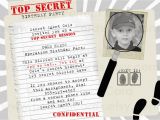Spy Birthday Party Invitation Template Free top Secret Spy Birthday Party Invitation by Perfectcards