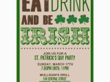 St Patrick S Day Birthday Invitations Lucky Shamrocks St Patricks Day Party Invitations Paperstyle