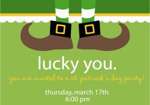 St Patrick S Day Birthday Invitations Lucky St Patrick 39 S Day Party Invitation by Nattysuedesigns1