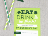 St Patrick S Day Birthday Invitations Printable St Patrick 39 S Day Invite