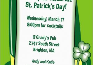 St Patrick S Day Birthday Invitations St Patrick 39 S Day Derby Invitation