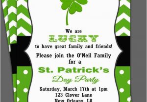 St Patrick S Day Birthday Invitations St Patrick 39 S Day Invitation Printable Birthday by