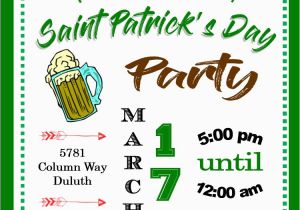 St Patrick S Day Birthday Invitations St Patrick 39 S Day Party Invitations St Patty 39 S Day 2018