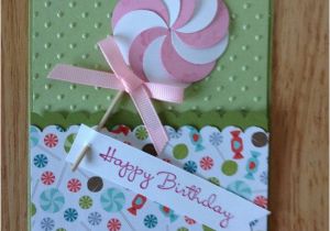 Stampin Up Childrens Birthday Cards Stampin Up Happy Birthday Card Pink Lollipop by
