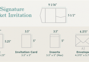Standard Birthday Invitation Size Diy Wedding Invitations Guide Cards Pockets