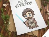 Star Wars Birthday Gifts for Boyfriend Obi Wan Pun Greeting Card Star Wars for Boyfriend for