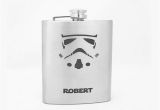 Star Wars Birthday Gifts for Him Storm Trooper Personalized Flask for Groomsmen Star Wars