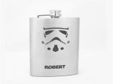 Star Wars Birthday Gifts for Him Storm Trooper Personalized Flask for Groomsmen Star Wars