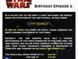 Star Wars Birthday Invitation Wording Star Wars Birthday Party Partial to Home