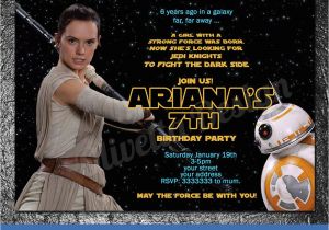 Star Wars Photo Birthday Invitations Ebay Birthday Invitations Best Party Ideas