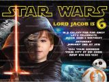 Star Wars Photo Birthday Invitations Space Starwars Party Invitation orderecigsjuice Info