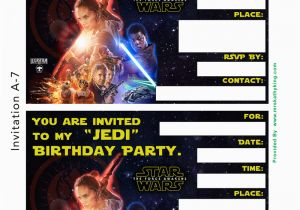Star Wars Photo Birthday Invitations Star Wars Birthday Invitation Template Oxsvitation Com