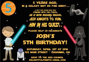 Star Wars Photo Birthday Invitations Star Wars Birthday Party Invitations Drevio Invitations