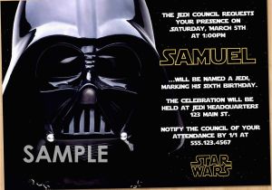 Star Wars themed Birthday Party Invitations Free Star Wars Birthday Invitations Bagvania Free