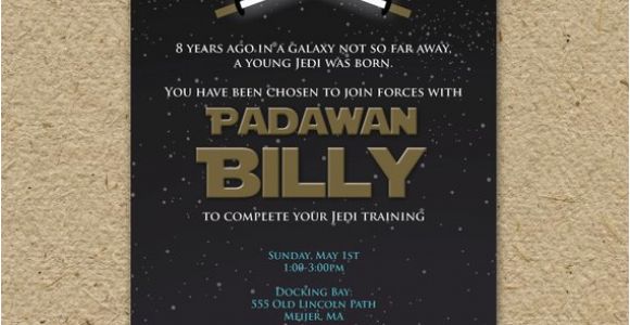 Star Wars themed Birthday Party Invitations Star Wars Birthday Party Invitation Star Wars by