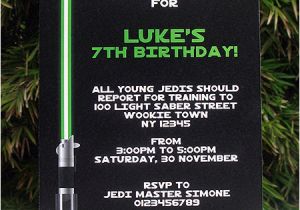 Star Wars themed Birthday Party Invitations Star Wars Jedi Training Birthday Party Printables